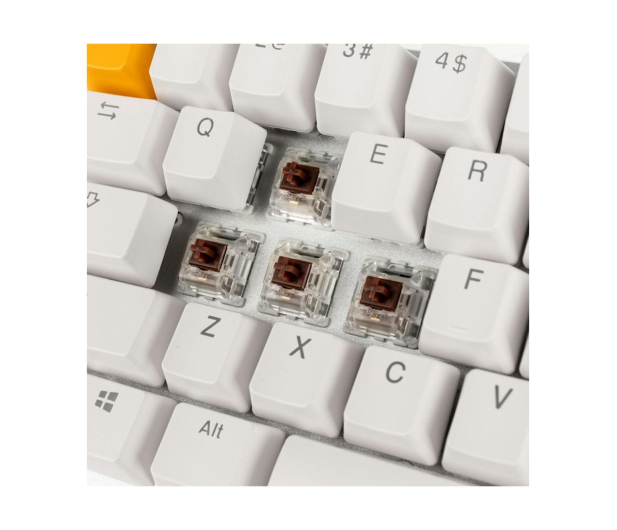 Glorious OUTLET - GMMK Compact Gateron Brown biała - 1569218 - zdjęcie 8